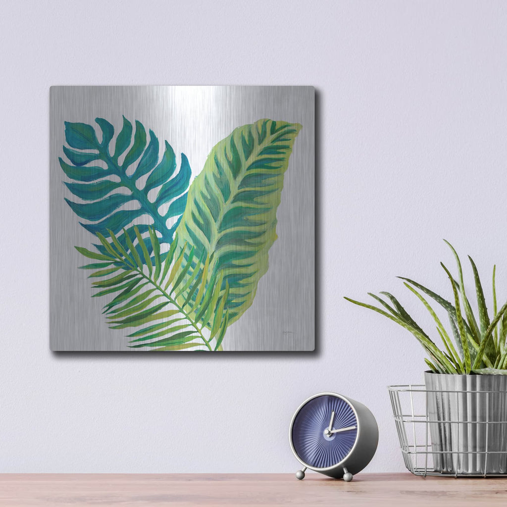 'Coconut Palm V1' by Mary Urban – Metal Wall Art, 12x12 room view
