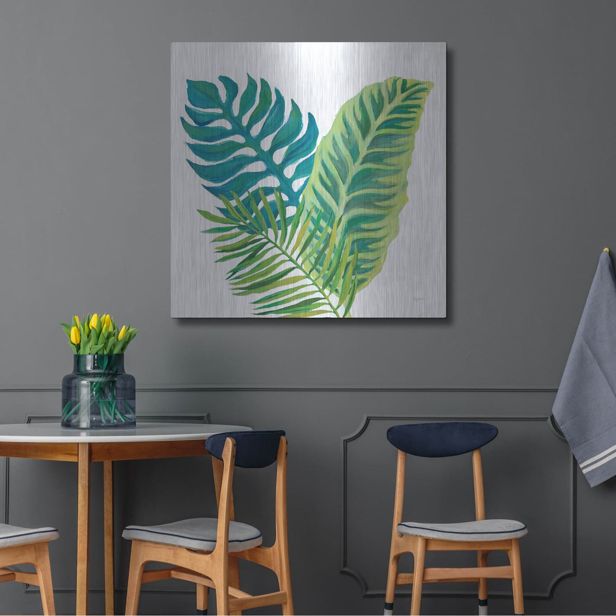 'Coconut Palm V1' by Mary Urban – Metal Wall Art, 36x36 room view