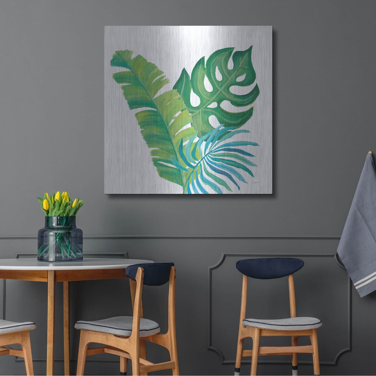 'Coconut Palm V2' by Mary Urban – Metal Wall Art, 36x36 room view
