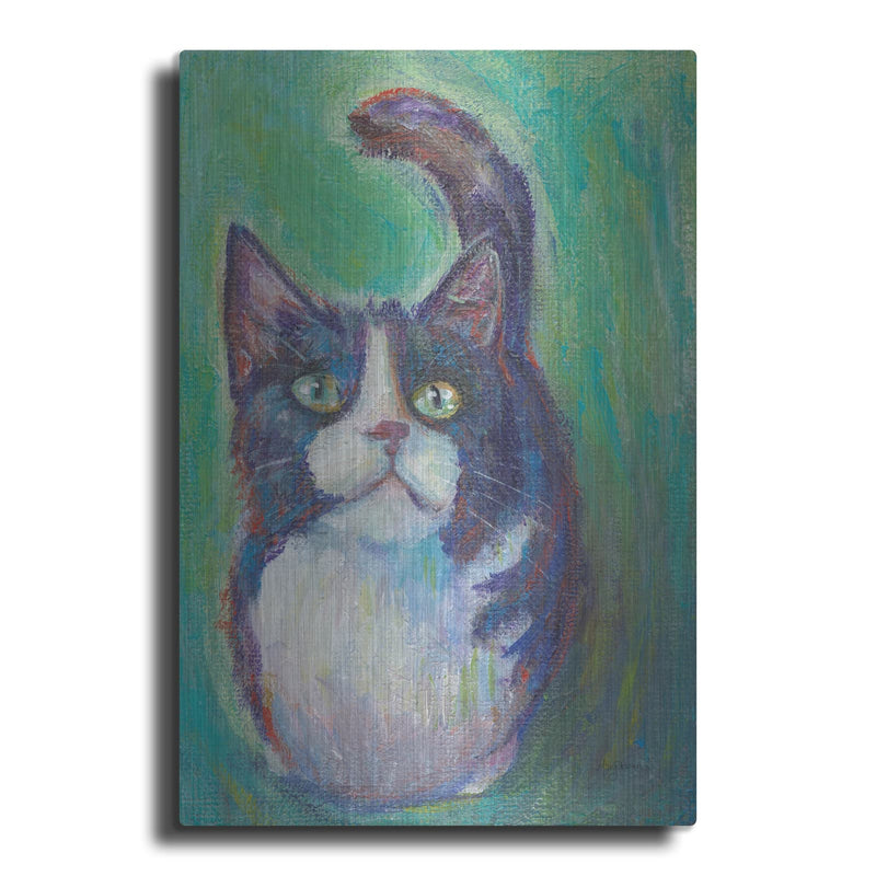 'Cookie Bean Green' by Mary Urban – Metal Wall Art