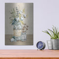 'Cotton Bouquet 3 No Pattern' by Mary Urban – Metal Wall Art, 12x16 room view