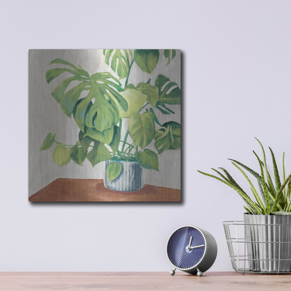 'Neutral' by Mary Urban – Metal Wall Art, 12x12 room view