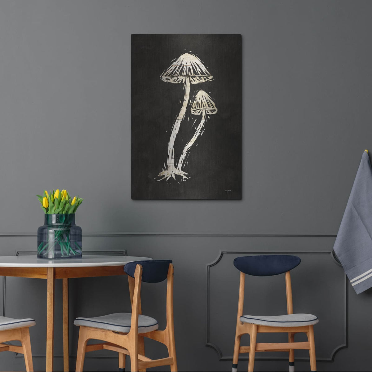 'Mystical Halloween Mushrooms 2' by Mary Urban – Metal Wall Art, 24x36 room view
