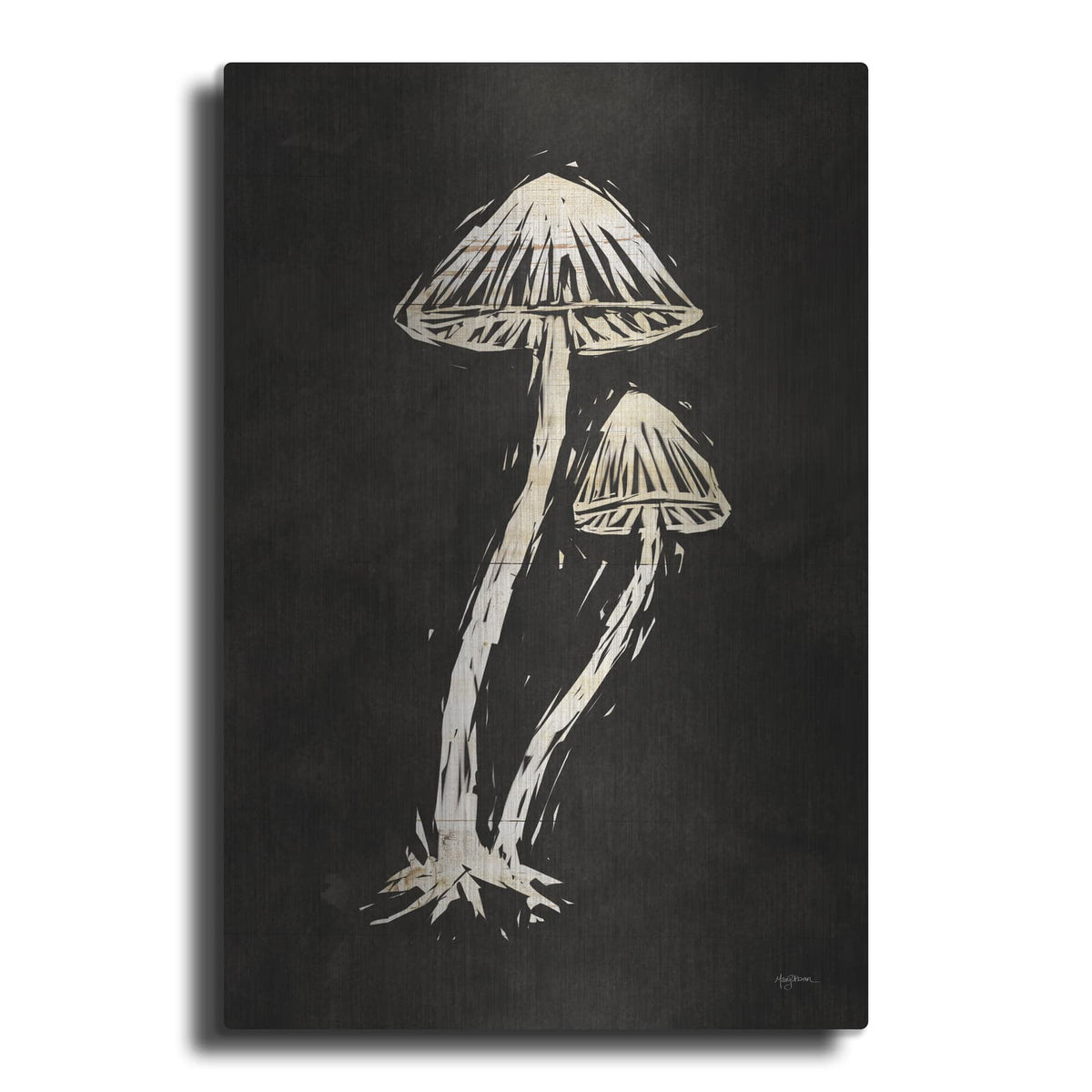 'Mystical Halloween Mushrooms 2' by Mary Urban – Metal Wall Art