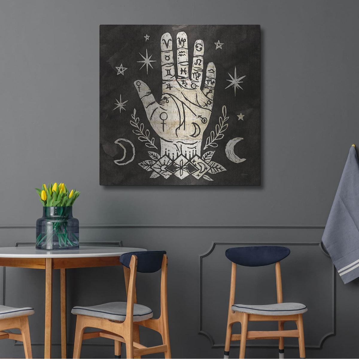 'Mystical Halloween Wood 1' by Mary Urban – Metal Wall Art, 36x36 room view