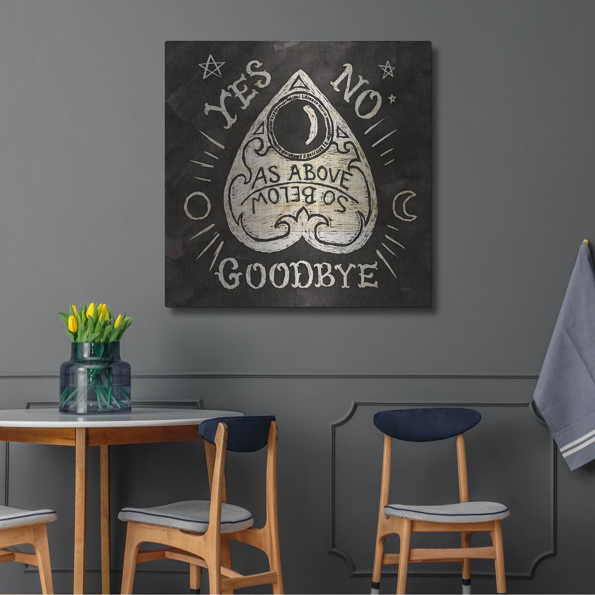 'Mystical Halloween Wood 2' by Mary Urban – Metal Wall Art, 36x36 room view