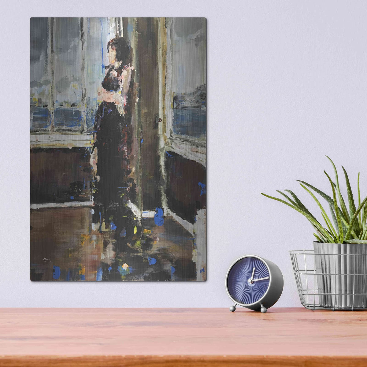 'At The Corner' by Oscar Alvarez Pardo – Metal Wall Art, 12x16 room view