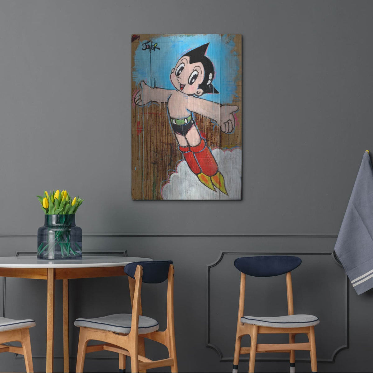 'Astro Pop' by Loui Jover – Metal Wall Art, 24x36 room view