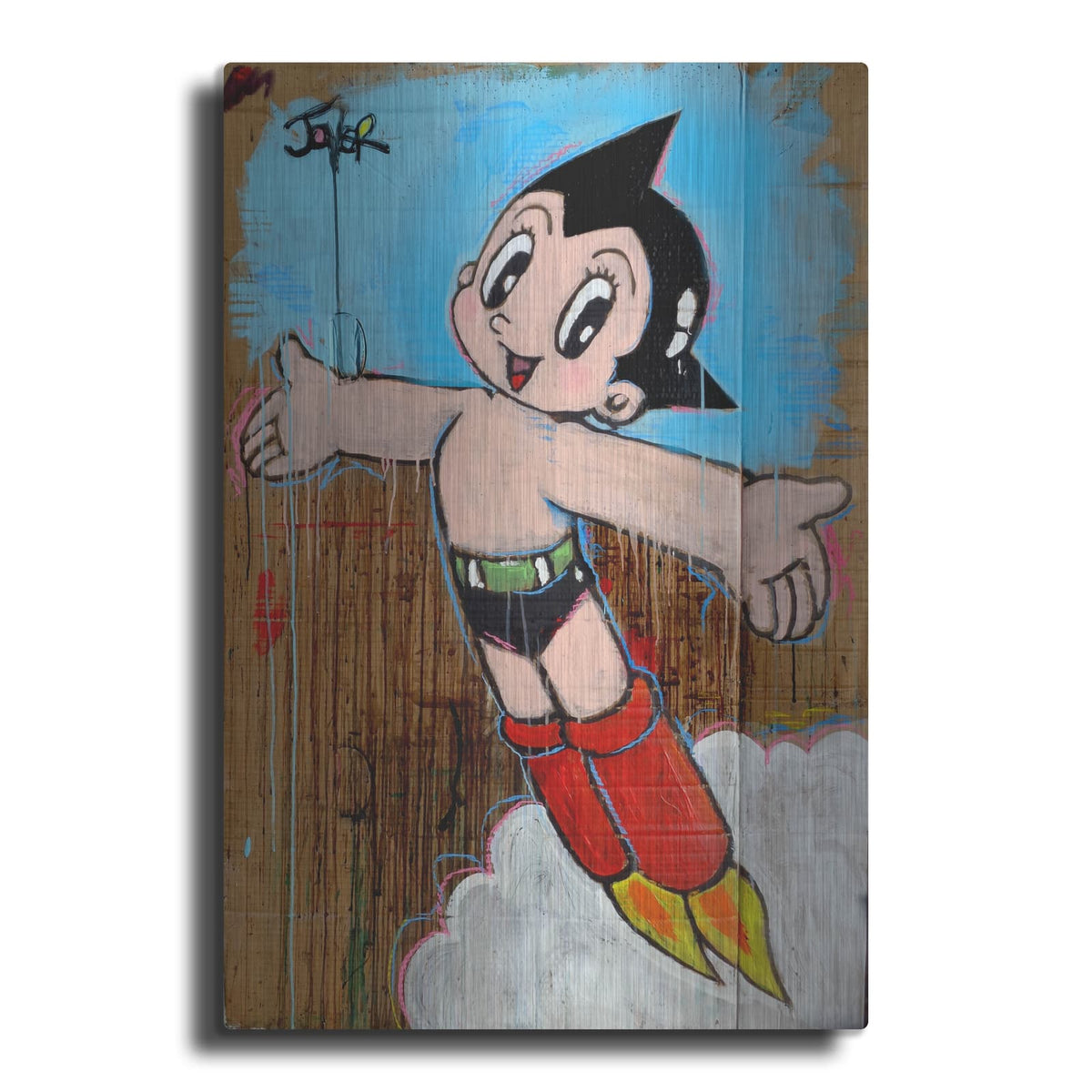 'Astro Pop' by Loui Jover – Metal Wall Art