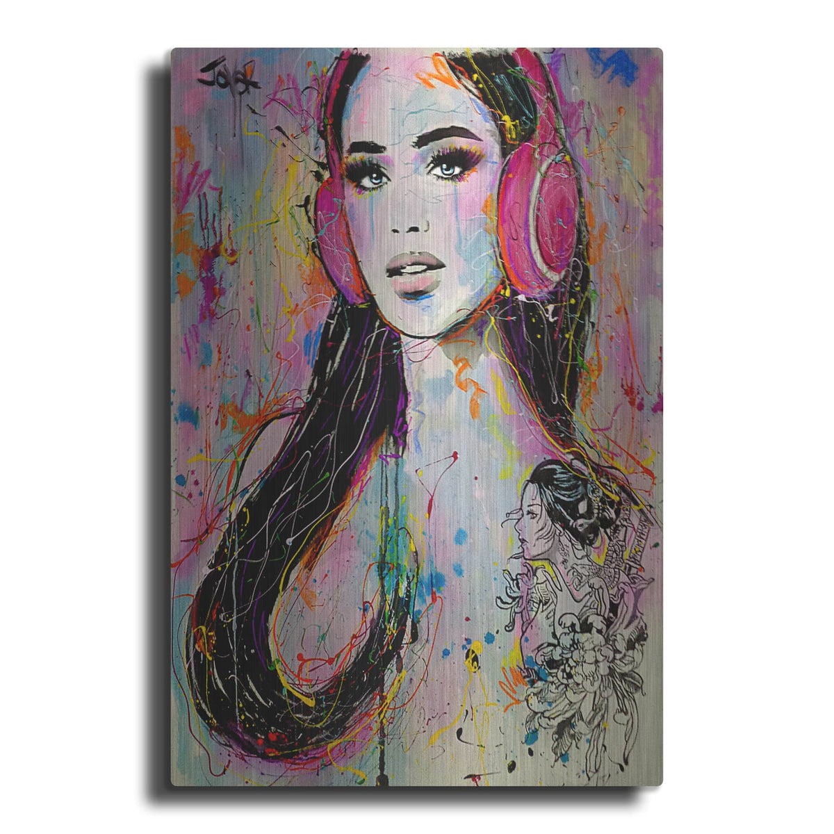 'Audio Samurai' by Loui Jover – Metal Wall Art