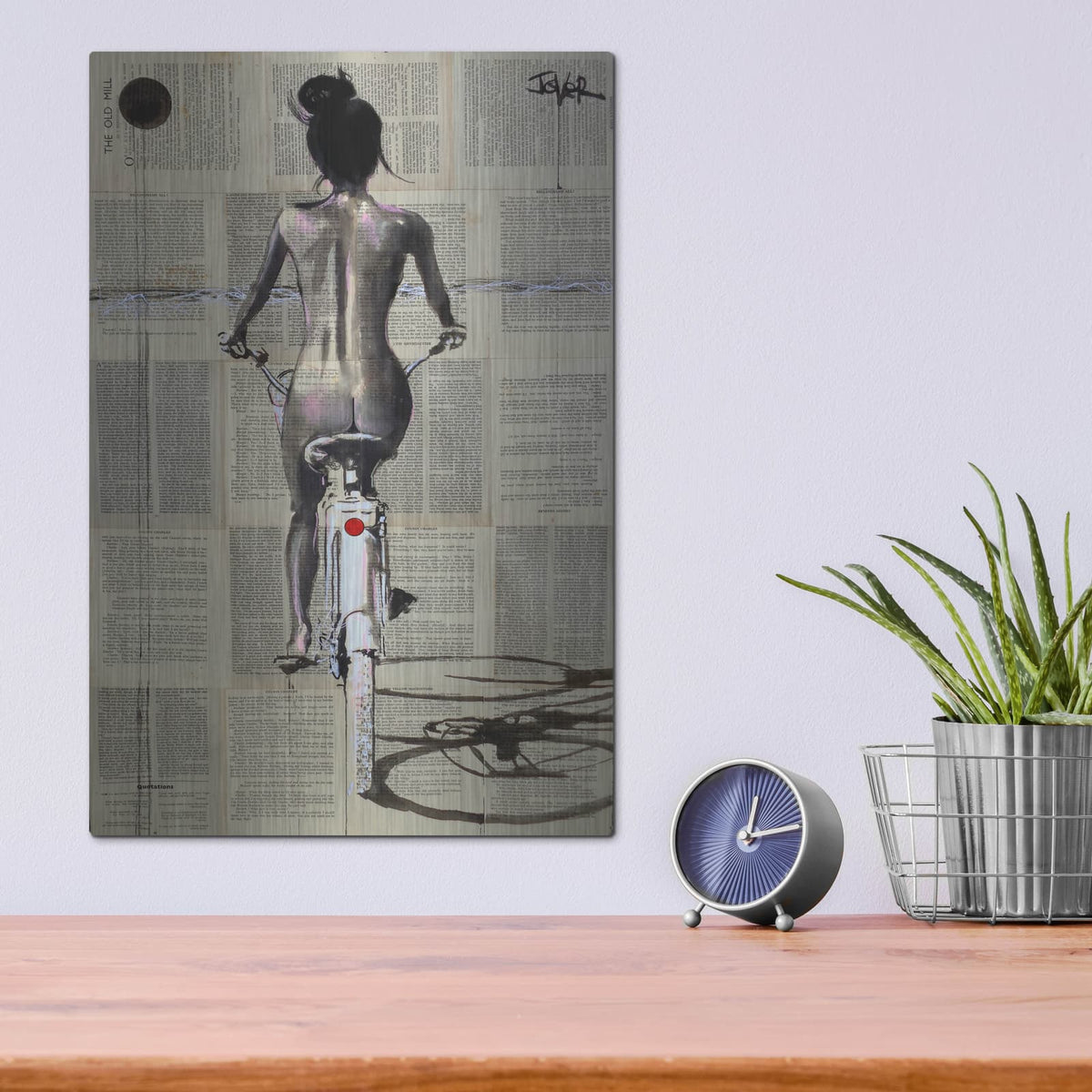 'Beach Rider' by Loui Jover – Metal Wall Art, 12x16 room view