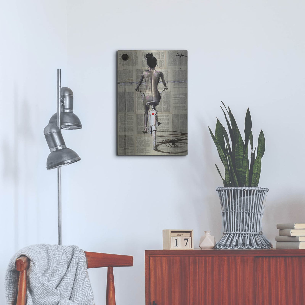 'Beach Rider' by Loui Jover – Metal Wall Art, 16x24 room view