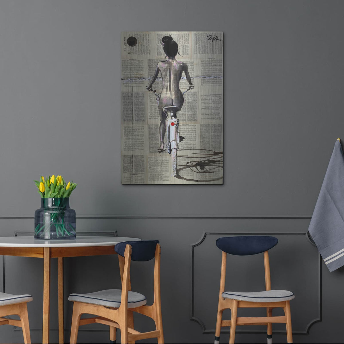 'Beach Rider' by Loui Jover – Metal Wall Art, 24x36 room view