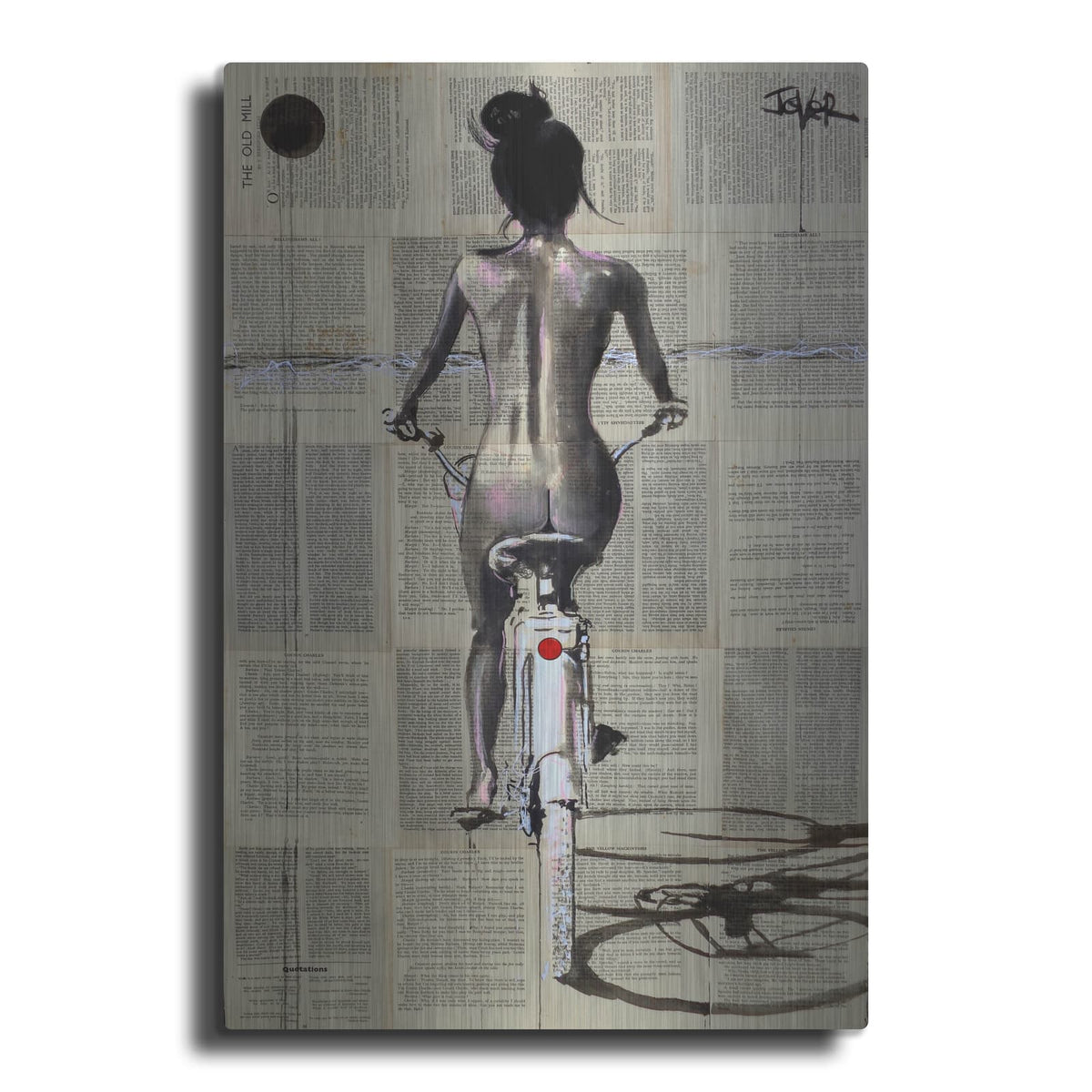 'Beach Rider' by Loui Jover – Metal Wall Art