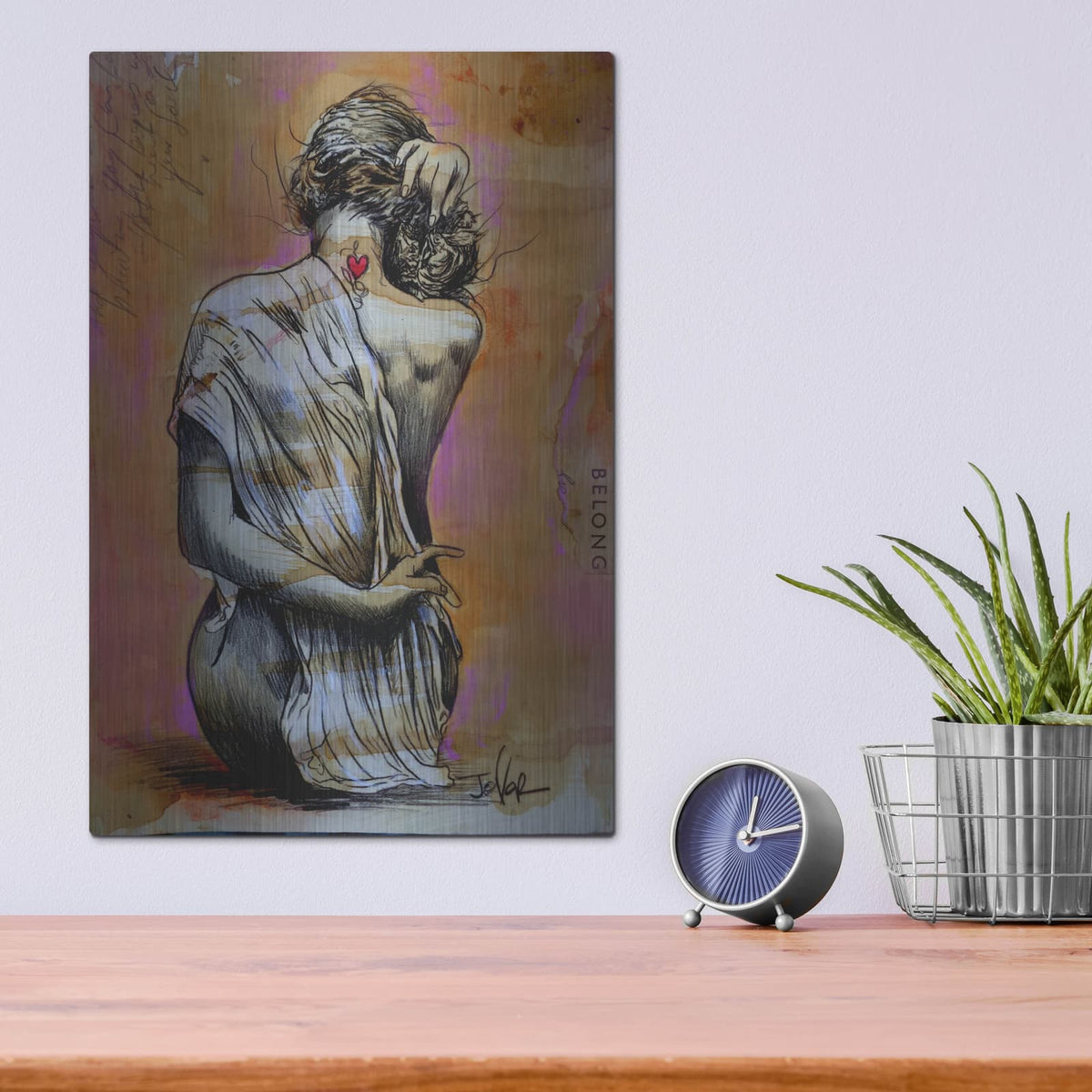 'Belong' by Loui Jover – Metal Wall Art, 12x16 room view