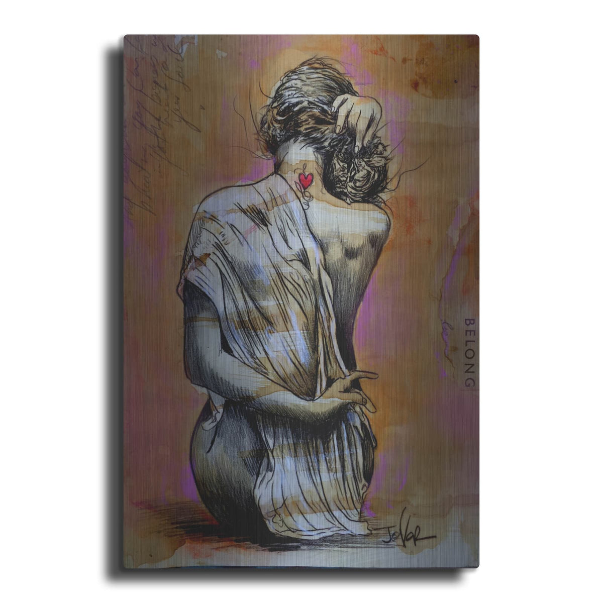 'Belong' by Loui Jover – Metal Wall Art