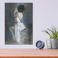 'Blue Melody' by Loui Jover – Metal Wall Art, 12x16 room view