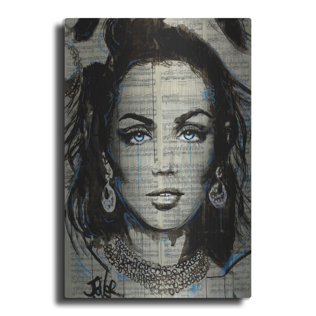 'Blue Nocturne' by Loui Jover – Metal Wall Art
