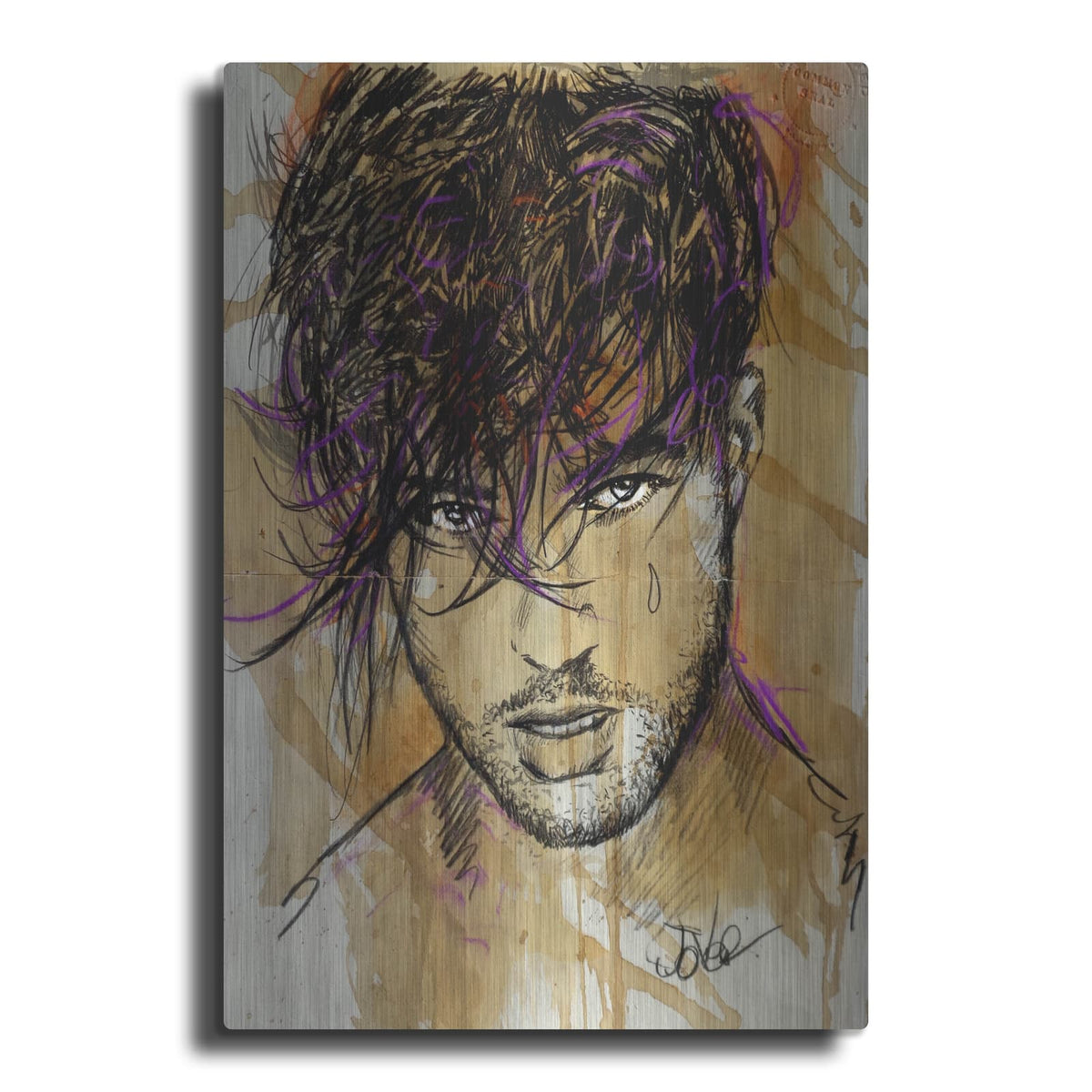 'Boys Can Cry' by Loui Jover – Metal Wall Art