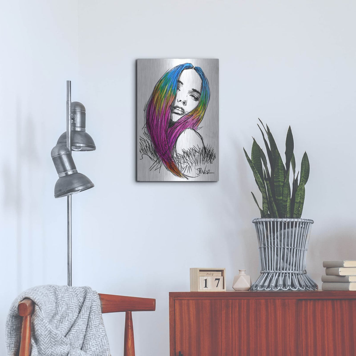 'Bright Things' by Loui Jover – Metal Wall Art, 16x24 room view