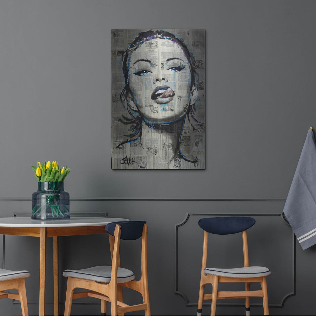 'Cheeky' by Loui Jover – Metal Wall Art, 24x36 room view