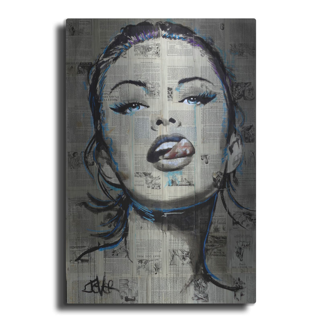 'Cheeky' by Loui Jover – Metal Wall Art