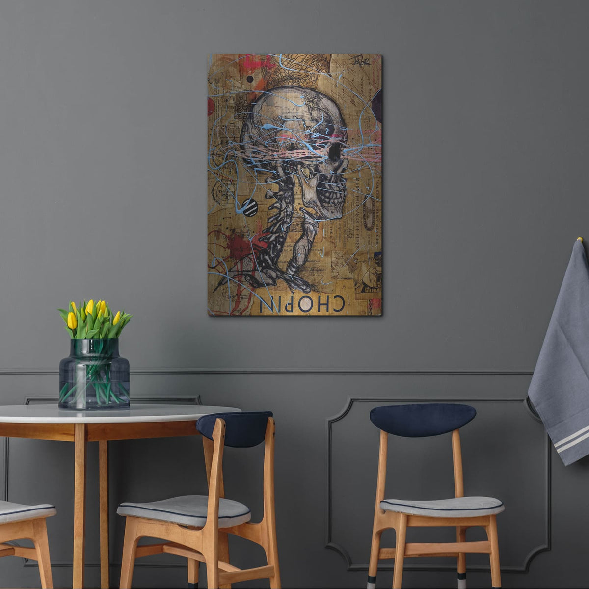 'Chopins Ghost' by Loui Jover – Metal Wall Art, 24x36 room view