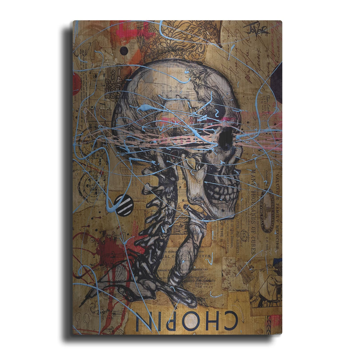'Chopins Ghost' by Loui Jover – Metal Wall Art