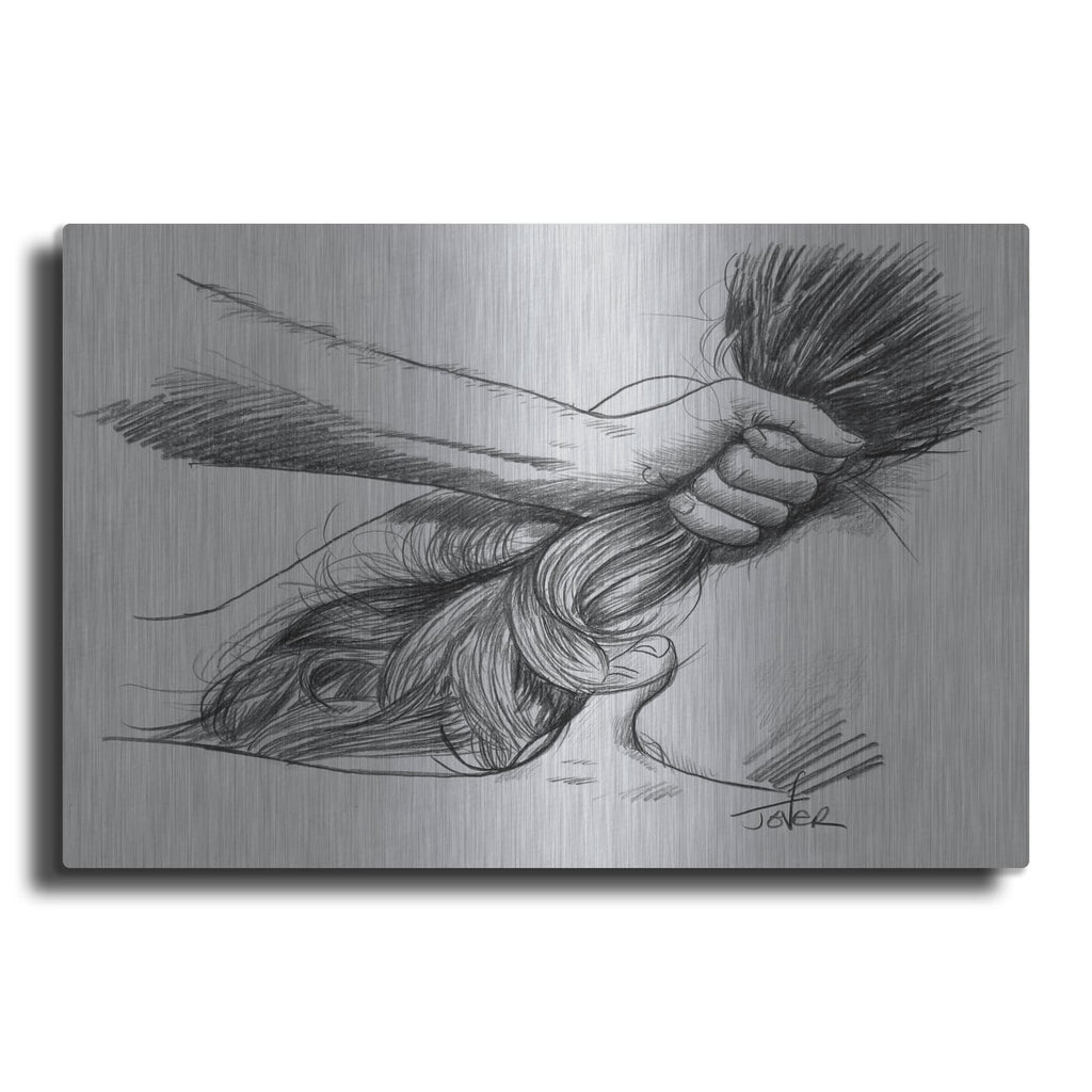 'Hold On' by Loui Jover – Metal Wall Art