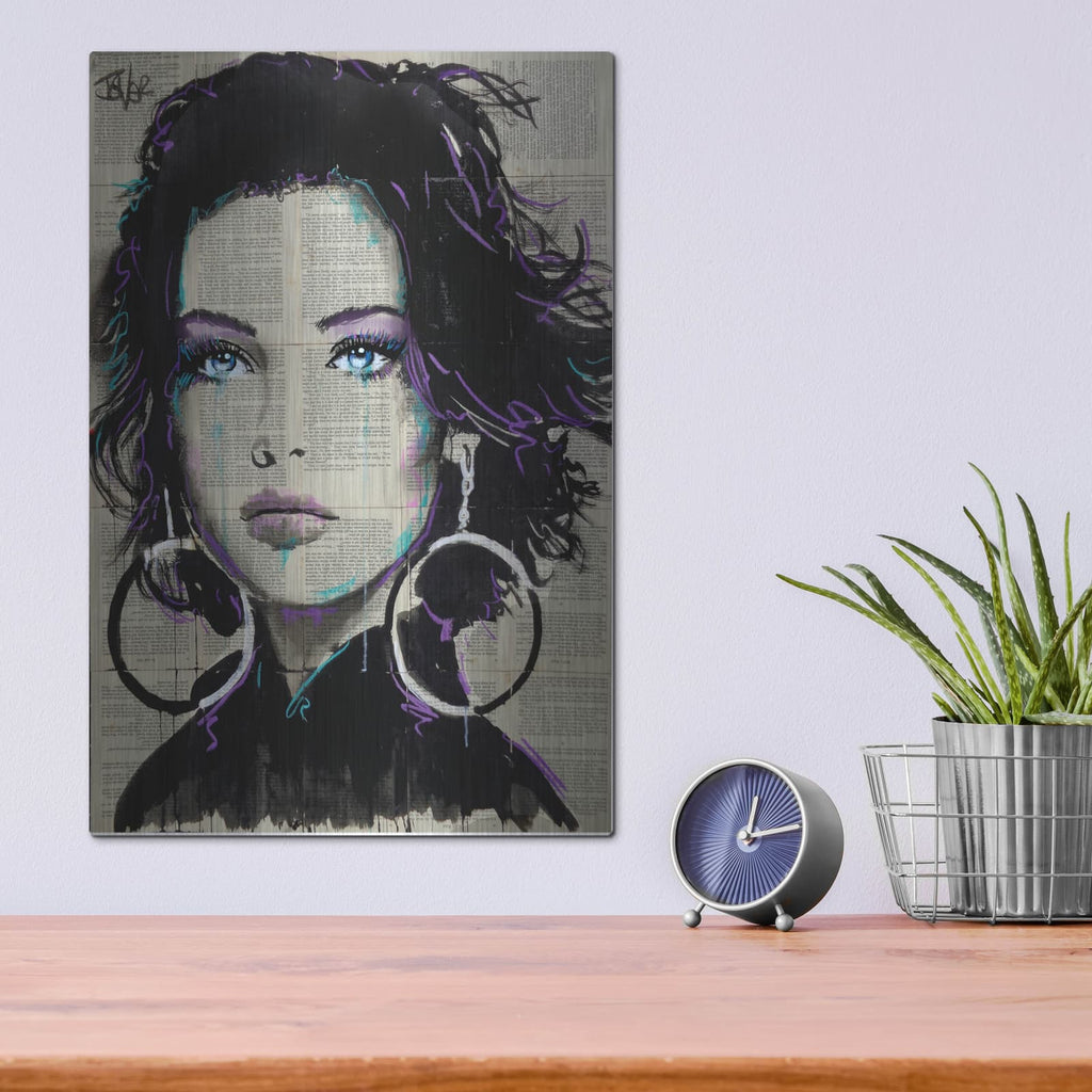 'Hoops' by Loui Jover – Metal Wall Art, 12x16 room view