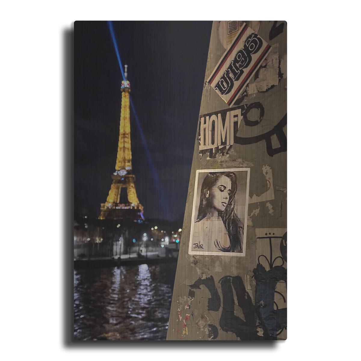 'Paris Stick' by Loui Jover – Metal Wall Art