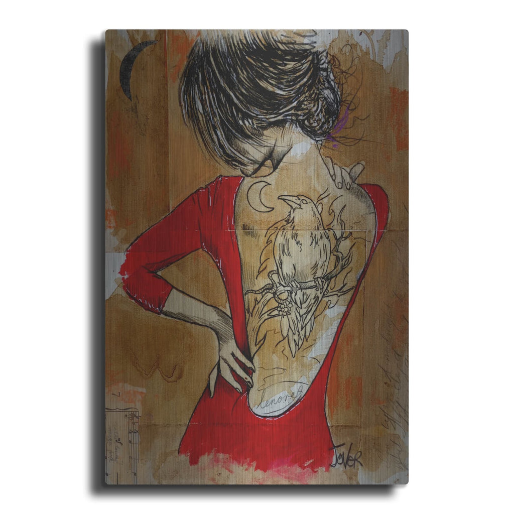 'Raven' by Loui Jover – Metal Wall Art