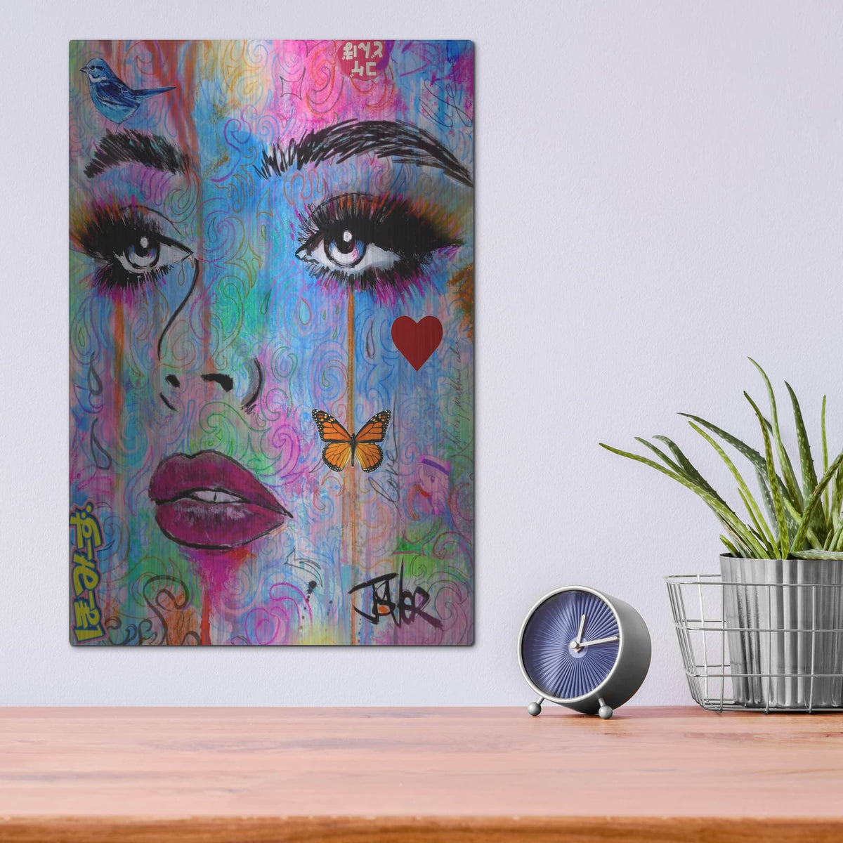 'Real' by Loui Jover – Metal Wall Art, 12x16 room view