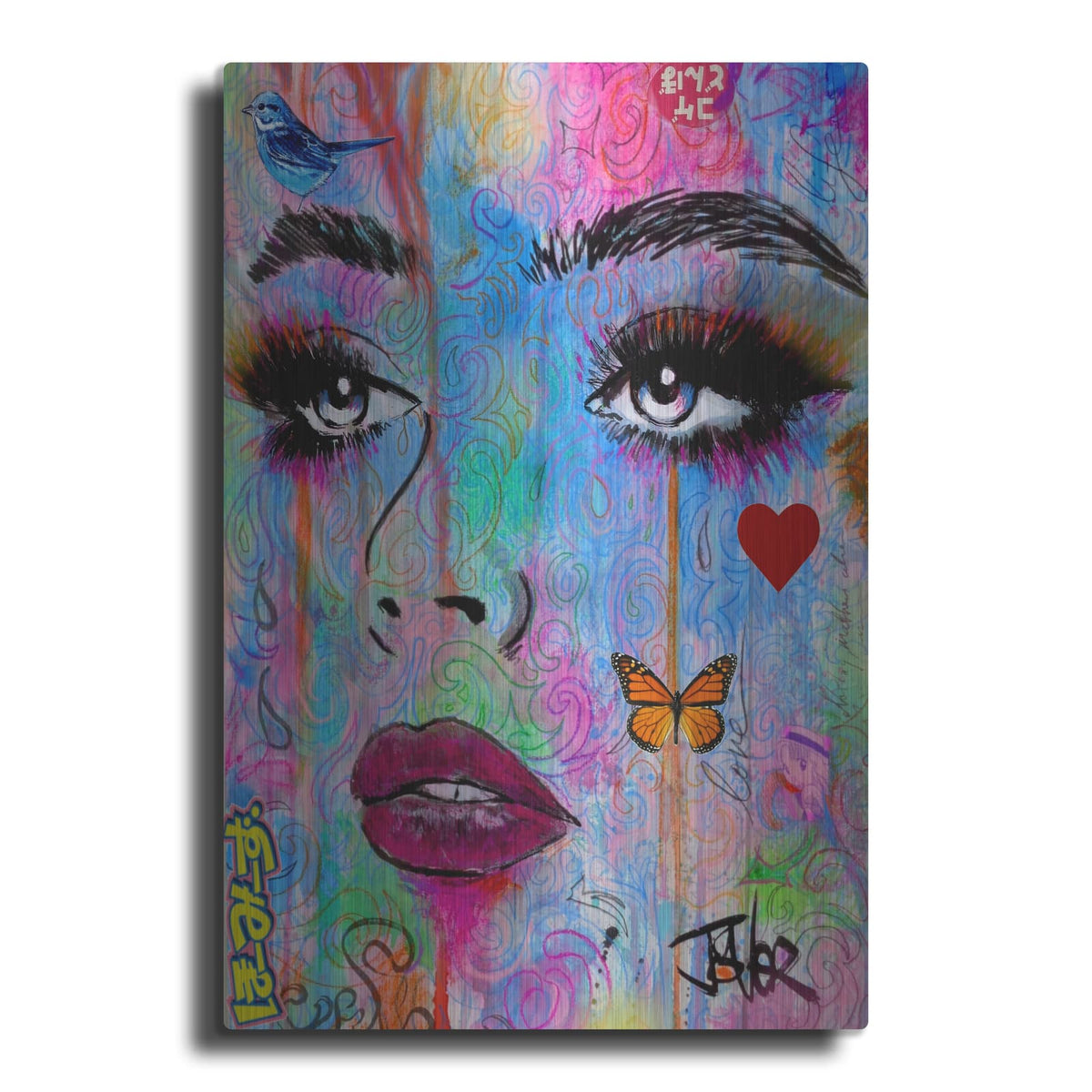 'Real' by Loui Jover – Metal Wall Art