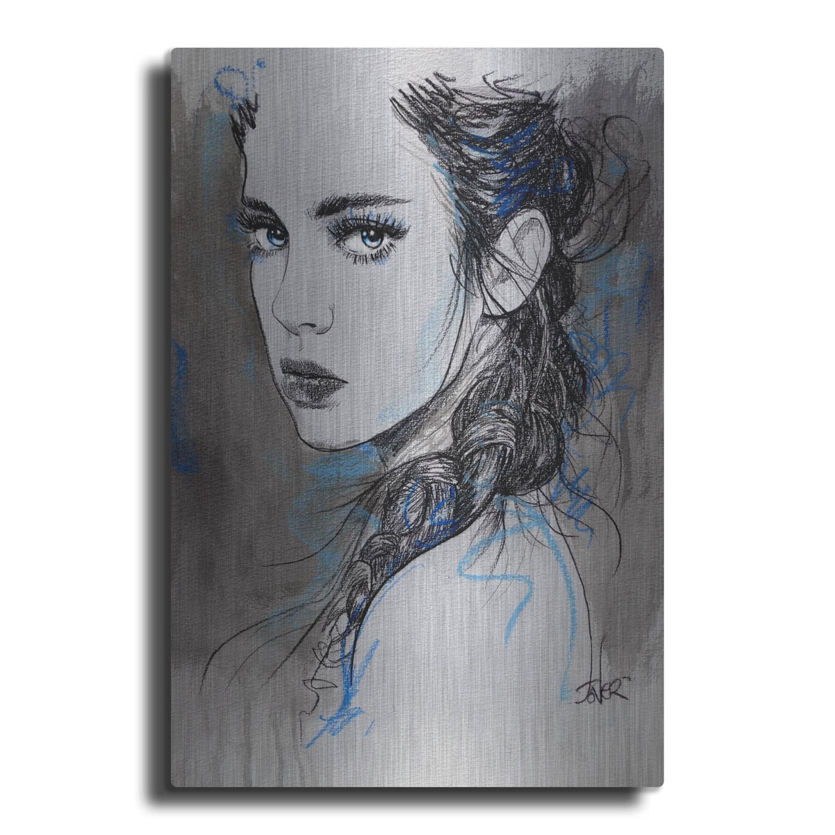 'Rebel Rebel' by Loui Jover – Metal Wall Art
