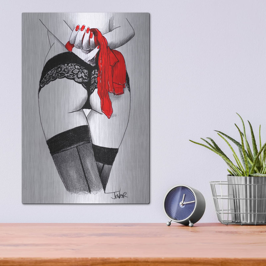 'Red Taboo' by Loui Jover – Metal Wall Art, 12x16 room view