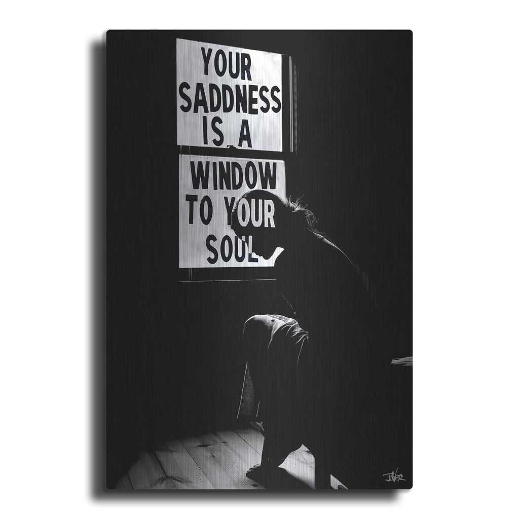 'Sad Soul' by Loui Jover – Metal Wall Art