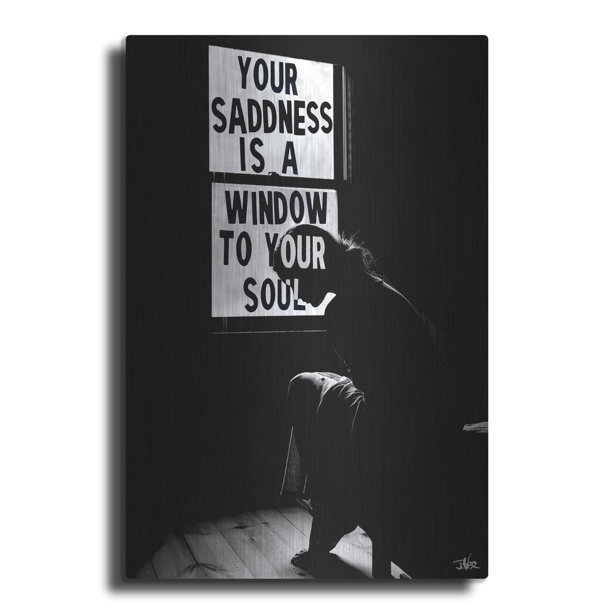 'Sad Soul' by Loui Jover – Metal Wall Art