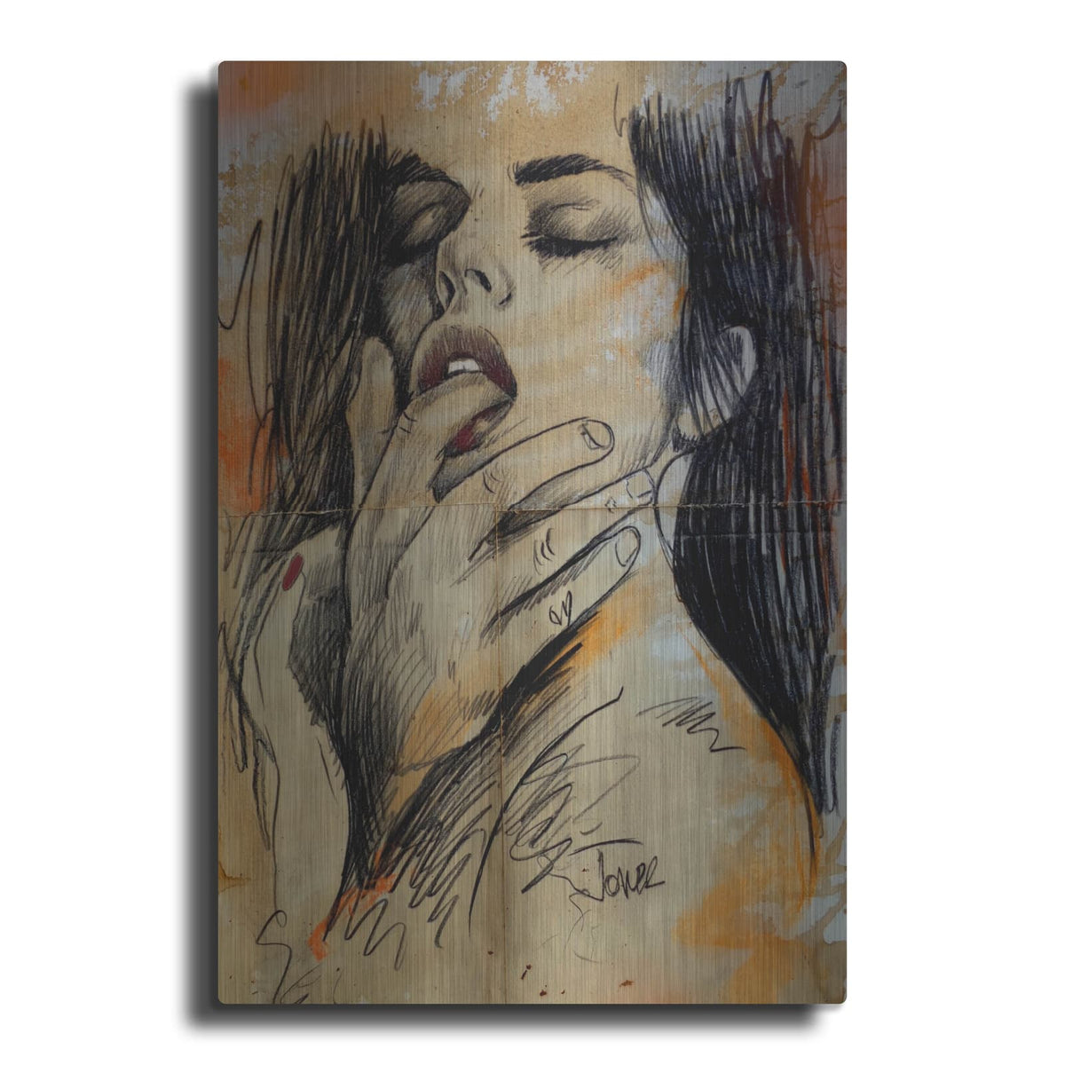 'Savour And Desire' by Loui Jover – Metal Wall Art