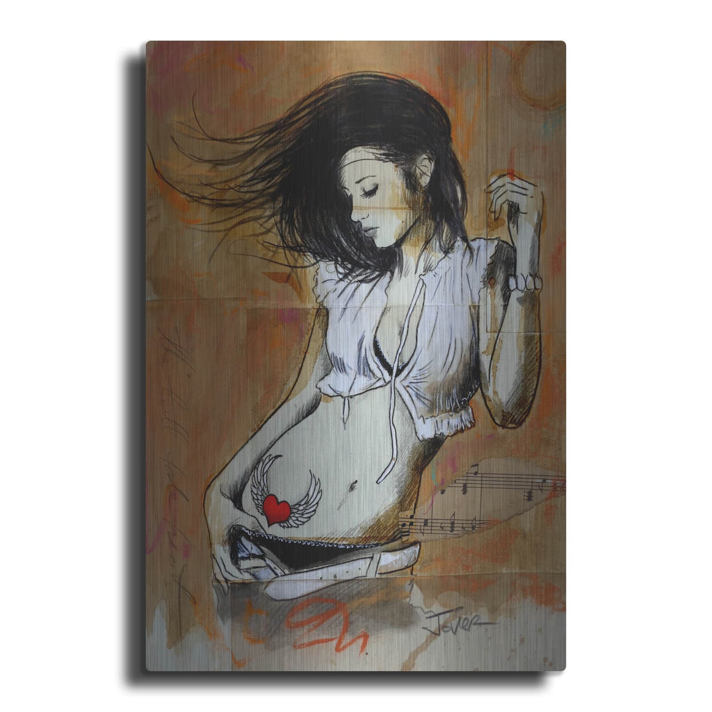 'Tell Tale Heart' by Loui Jover – Metal Wall Art