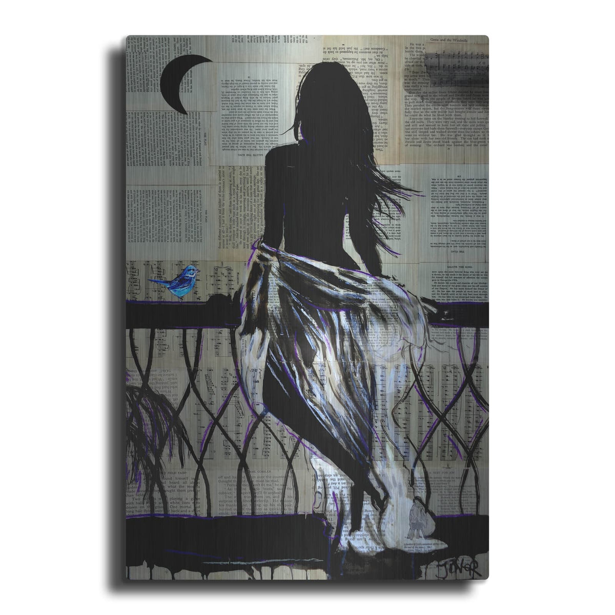 'The Joy Of A Moment' by Loui Jover – Metal Wall Art