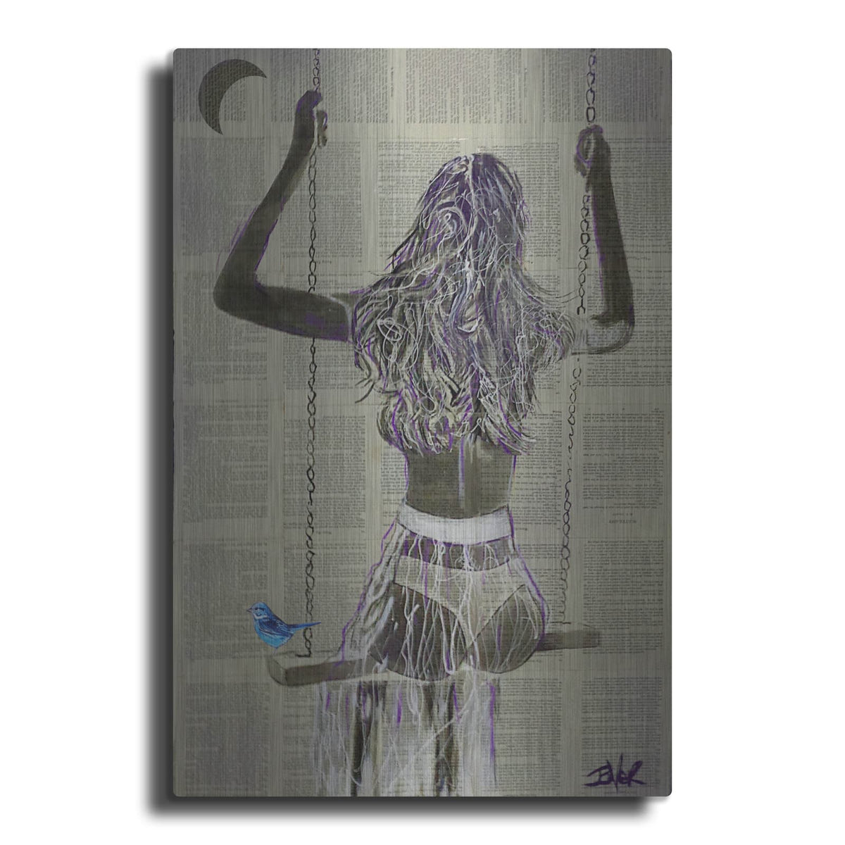 'The Swing' by Loui Jover – Metal Wall Art