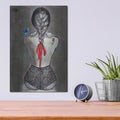 'The Wild Rose' by Loui Jover – Metal Wall Art, 12x16 room view