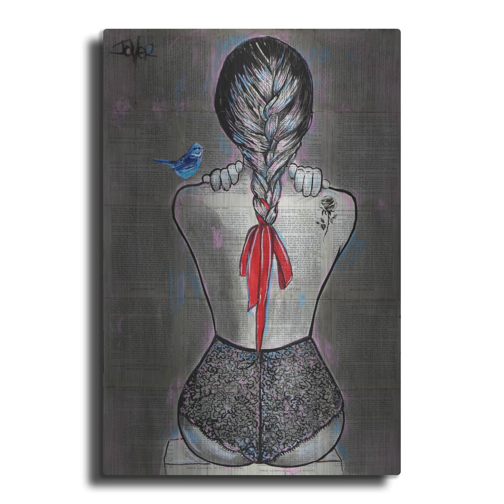 'The Wild Rose' by Loui Jover – Metal Wall Art