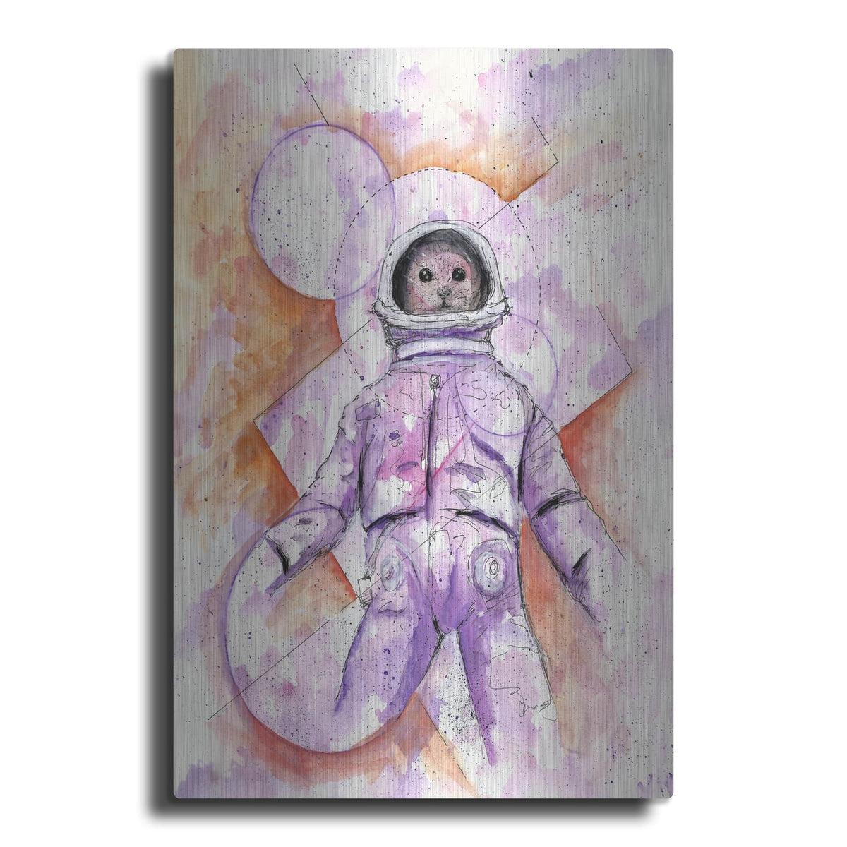 'Astro Cat' by Craig Snodgrass – Metal Wall Art
