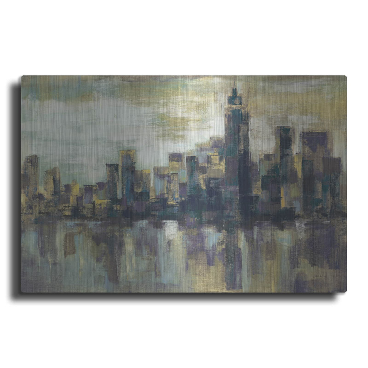 'A Colorful Day In Manhattan' by Silvia Vassileva – Metal Wall Art