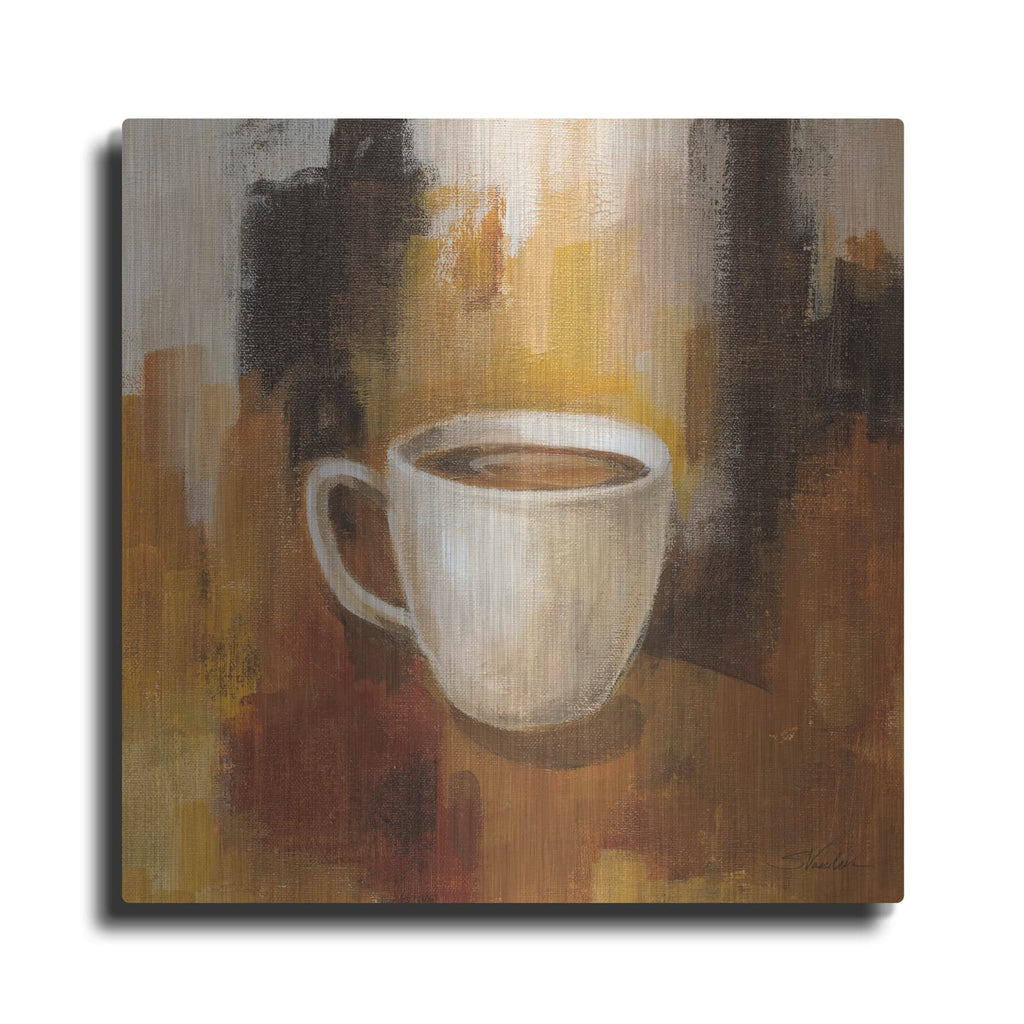 'Abstract Coffee 2' by Silvia Vassileva – Metal Wall Art