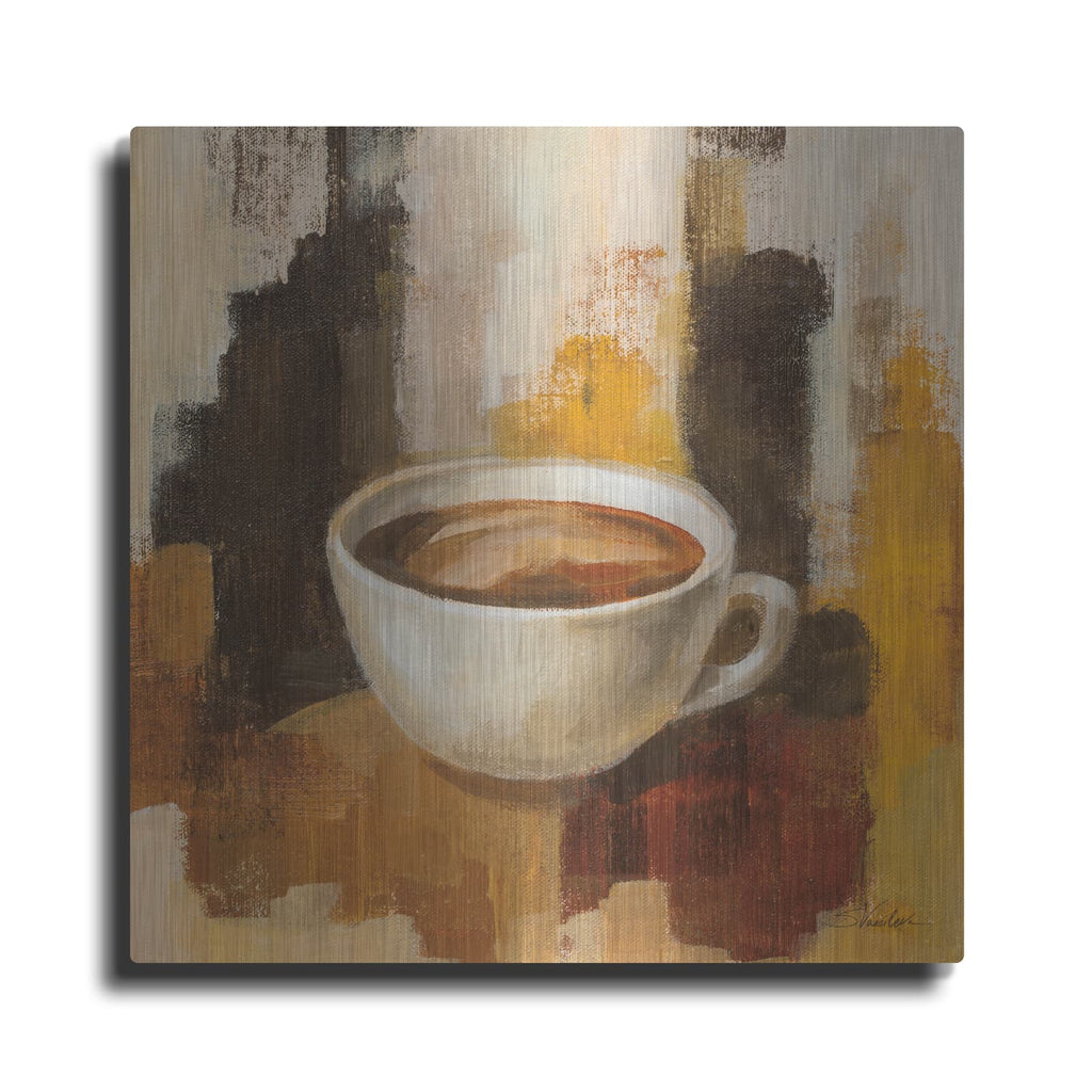 'Abstract Coffee 5' by Silvia Vassileva – Metal Wall Art