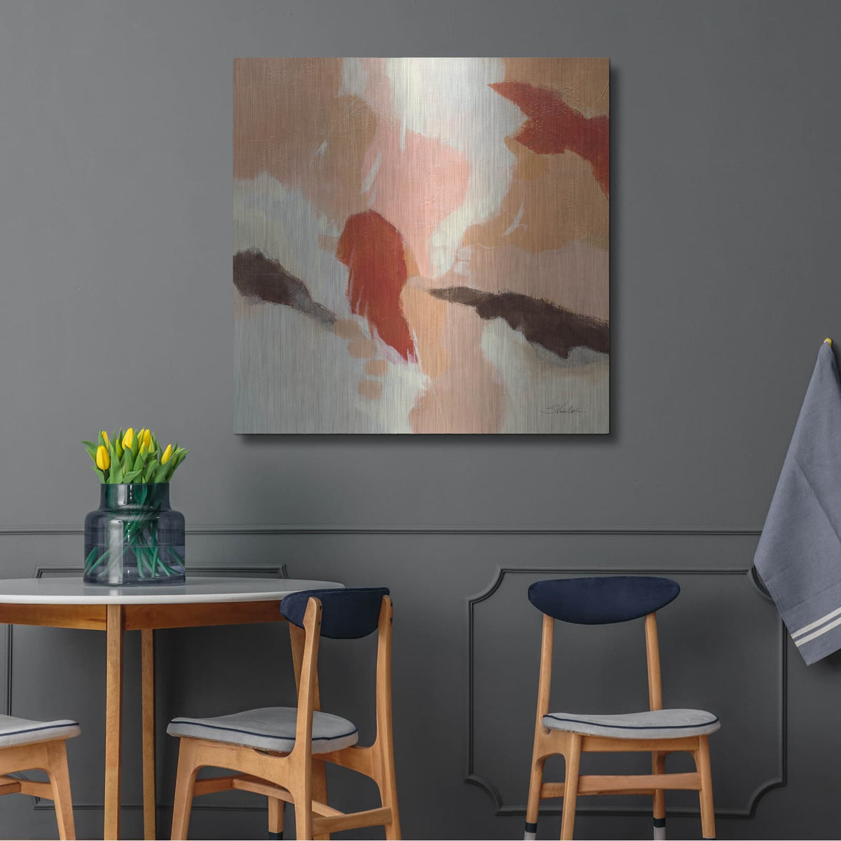 'African Steps' by Silvia Vassileva – Metal Wall Art, 36x36 room view