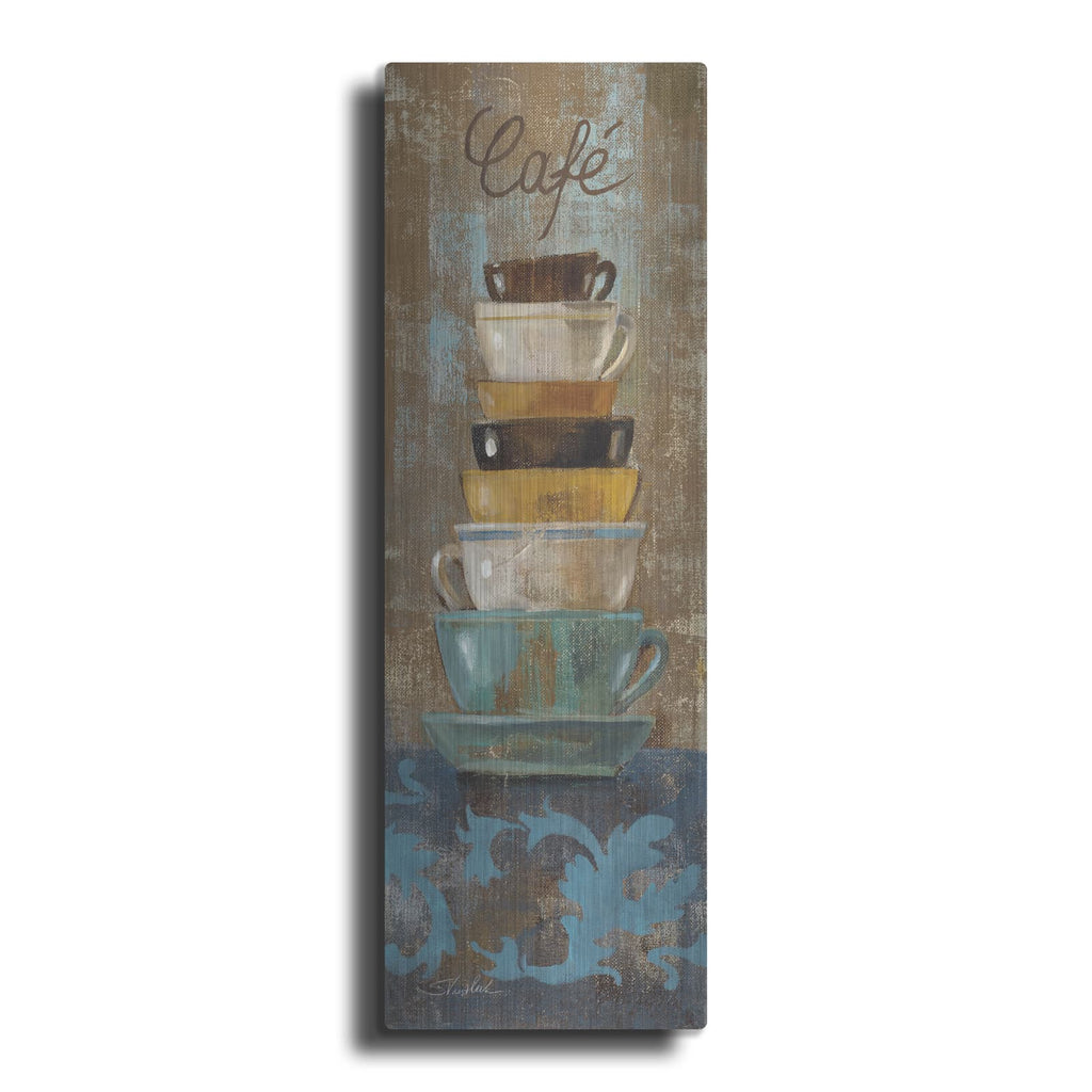 'Antique Coffee Cups 1' by Silvia Vassileva – Metal Wall Art